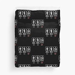 Blue collar, white collar, or pajamas Duvet Cover