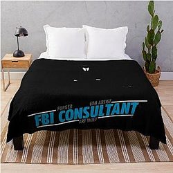 White Collar Consultant Throw Blanket