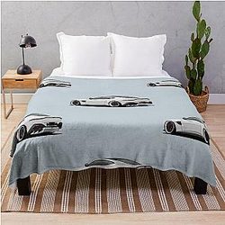 Aston Martin White Throw Blanket
