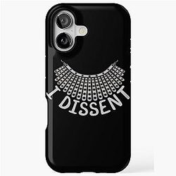 I Dissent R.B.G. White Collar iPhone Case