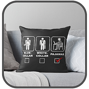 White Collar Pillows Cover