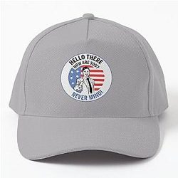 White collar sticker Baseball Cap