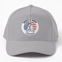 White-collar bored at work Baseball Cap