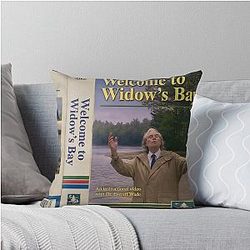 Welcome to Widows Bay Throw Pillow