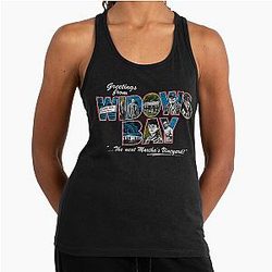 Greetings From Widow's Bay Racerback Tank