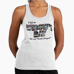 Greetings From Widow's Bay Racerback Tank