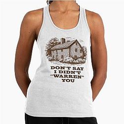 Greetings from Widow's Bay Racerback Tank Top