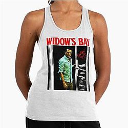 Greetings from Widow's Bay Racerback Tank Top