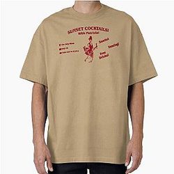 Widow's Bay Sunset Cocktails With Patricia Oversized T-Shirt