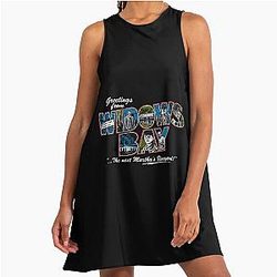 Greetings from Widow's Bay A-Line Dress