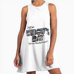 Greetings from Widows Bay A Line Dress