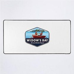 Greetings From Widow's Bay Desk Mat