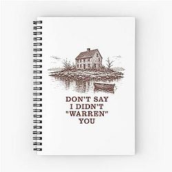 Greetings from Widow's Bay Spiral Notebook