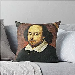William Shakespeare Throw Pillow