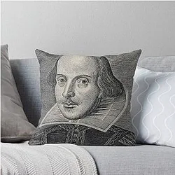 William Shakespeare Portrait Pillow