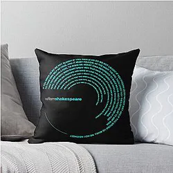 William Shakespeare famous quotes throw pillow