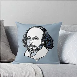 William Shakespeare The Bard Throw Pillow