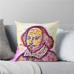 William Shakespeare Artwork - William Shakespeare Portrait - William Shakespeare Wall Art Throw Pillow