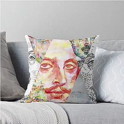 Seven William Shakespeare Throw Pillow