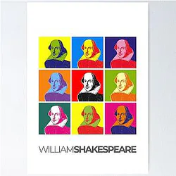 William Shakespeare pop art portrait