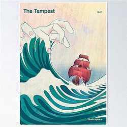 The Tempest 
William Shakespeare Theatre Art for Book Lovers Readers Writers Poster
