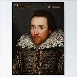 Vintage William Shakespeare Portrait Posters