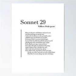 Sonnet 29 by William Shakespeare