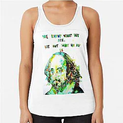 william shakespeare quoting himself tank top