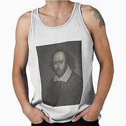 Vintage Portrait of William Shakespeare Tank Top