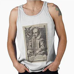 Vintage William Shakespeare portrait tank top