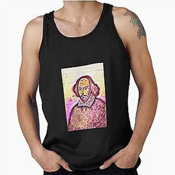William Shakespeare Artwork William Shakespeare Portrait Tank Top