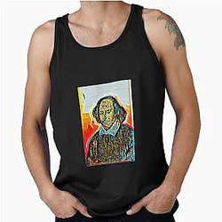 William Shakespeare Artwork - Portrait - Wall Art Tank Top