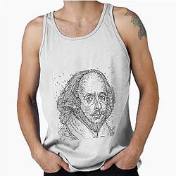 William Shakespeare Ink Portrait Tank Top