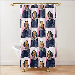 William Shakespeare Artwork Portrait Shower Curtain