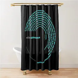 William Shakespeare famous quotes Shower Curtain