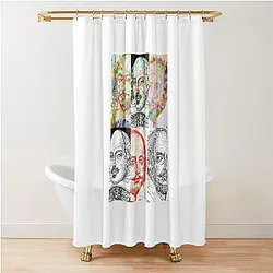 Six Times William Shakespeare Shower Curtain