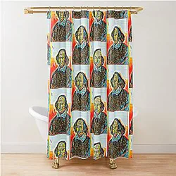 William Shakespeare Portrait Wall Art Shower Curtain