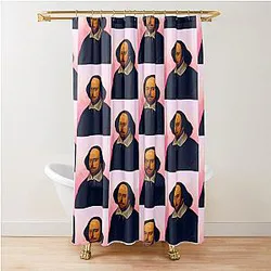 William Shakespeare Artwork Portrait Wall Art Shower Curtain