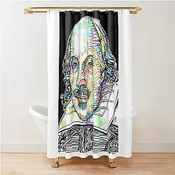 William Shakespeare Watercolor and ink Portrait