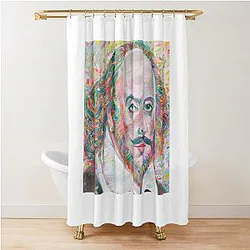 William Shakespeare oil portrait Shower Curtain