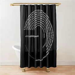 William Shakespeare famous Shower Curtain