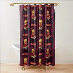 William Shakespeare Artwork Shower Curtain