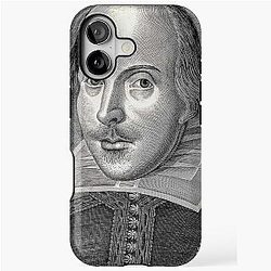 Shakespeare Will Power Funny Gift Ideas with Classic William Shakespeare Portrait for Teacher and Bard Lover iPhone Tough Case