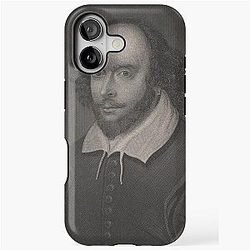 Vintage Portrait of William Shakespeare (1800s) iPhone Case