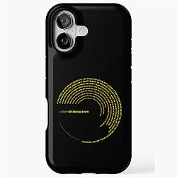 William Shakespeare famous quotes / gold iPhone Case