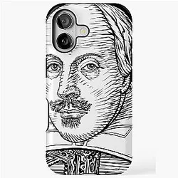 William Shakespeare ink portrait tough case