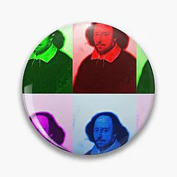 William Shakespeare Artwork - William Shakespeare Portrait - William Shakespeare Wall Art Pin