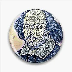 William Shakespeare Artwork - William Shakespeare Portrait  Pin