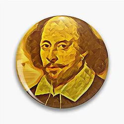 William Shakespeare Portrait Pin