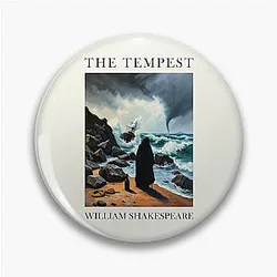 The Tempest William Shakespeare Classic Literature Artwork Pin